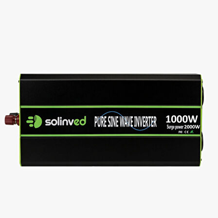 Solinved 1000W Tam Sinüs İnveter 12V