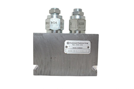 Command Controls DCBA 08 N S 03BS Hidrolik Çift Sayaç Valfi – 3000 PSI Denge Valfi
