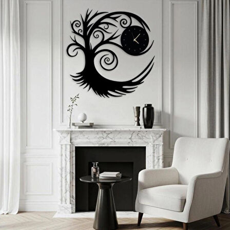 Ağaç dekoratif modern dekor Saat 