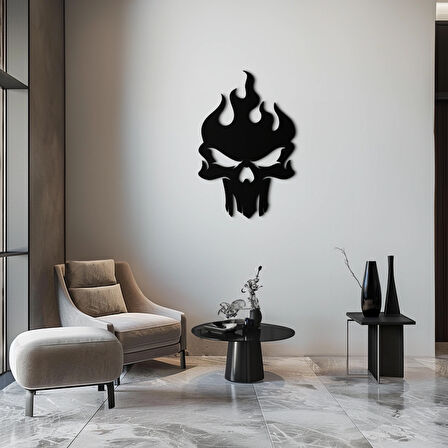 Kafatas modern dekoratif dekor tablo 