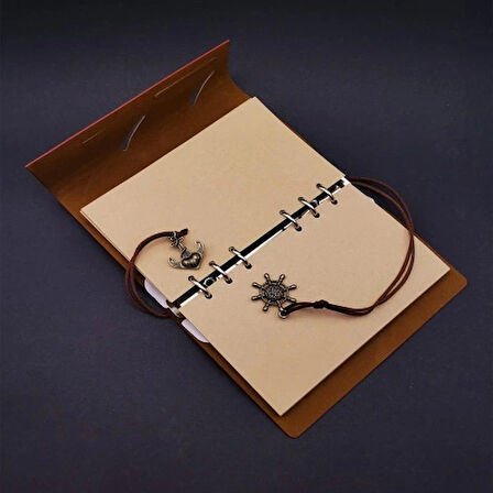 Dodes Pusula Tasarım Deri Defter Ve Dokunmatik Kalem