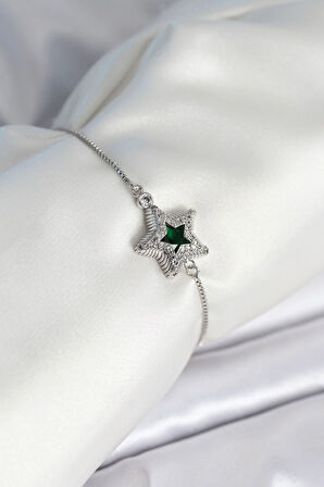 Dodes Dodes Yıldız Model Asansörlü Gümüş Renk Kadın Bileklik TG27BB8014