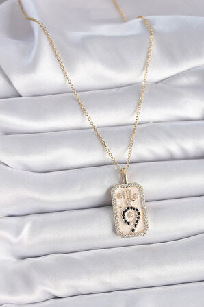 Dodes Dodes 316L Çelik Gold Renk Zincir Akrep Burcu Zirkon Taşlı Kadın Kolye TG27BKO9465