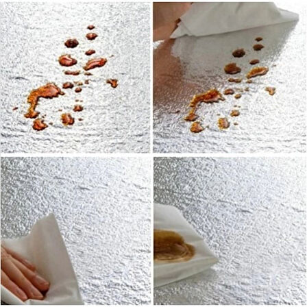 Dodes Alüminyum Folyo Yapışkanlı Mutfak Koruyucu Folyo 2 Metre