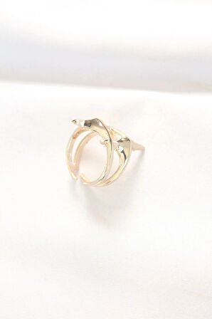 Dodes Yıldız Model Gold Renk Ayarlanabilir Yüzük TG27BYK3144