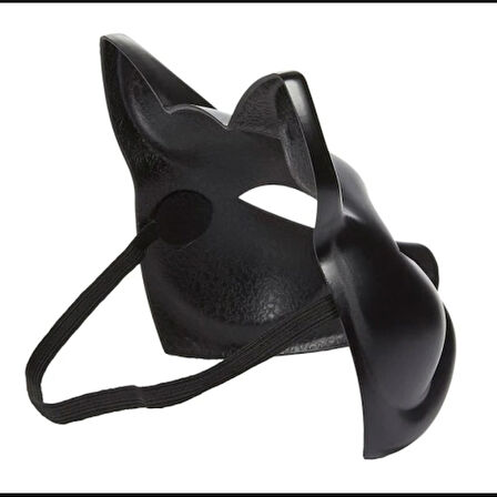 Dodes Siyah Renk Lüks Kedi Maskesi