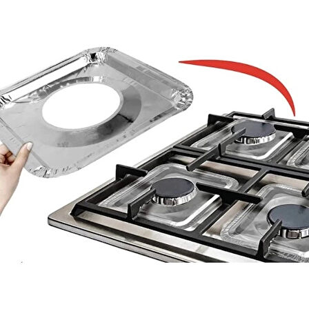 Dodes 10 Adet Alüminyum Ocak Koruyucu Folyo