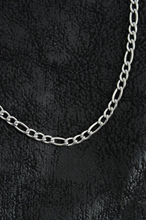 Dodes Dodes 316L Çelik Klasik Figaro Zincir Model Gümüş Renk Erkek Kolye TG27ERK1393