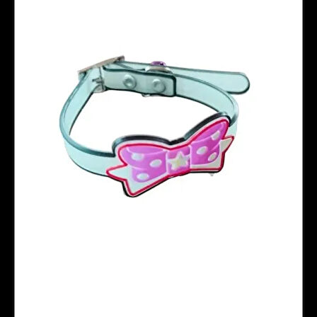 Dodes Kurdeleli ve Zilli Silikon Kedi Tasması