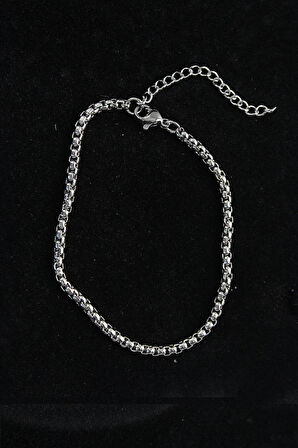 Dodes 316L Çelik Örgü Model Gümüş Renk Erkek Bileklik TG27EB3744