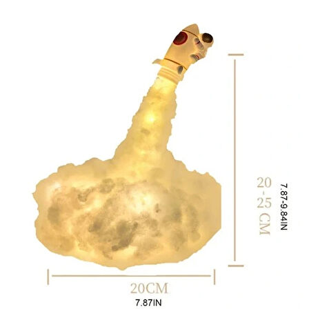 Dodes Uçan Astronot Tasarımlı Gece Lambası