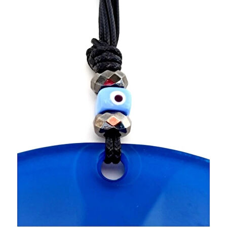 Dodes Cam Nazar Boncuklu Mavi Renk 20 Santimetre El Yapımı Duvar Süsü