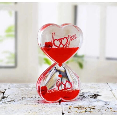 Dodes Kalp Şeklinde Jel Kum Saati