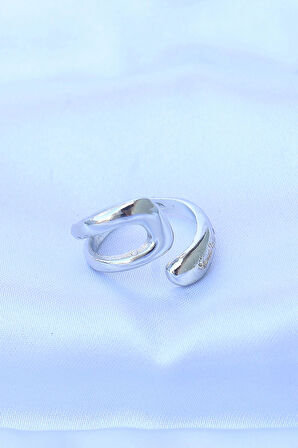 Dodes Pirinç Gümüş Renk Ayarlanabilir Yüzük TG27BYK3175