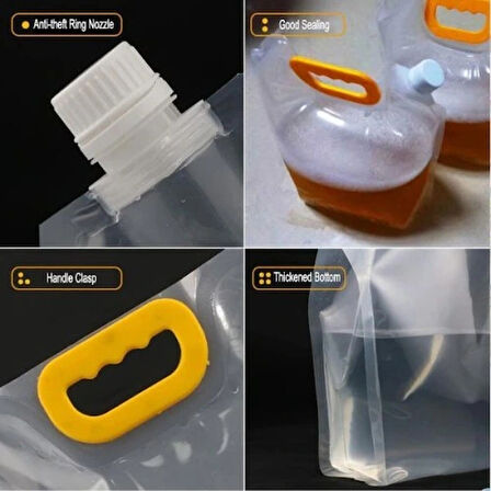 Dodes Dayanıklı Plastik İçecek Çantası 1 Litre