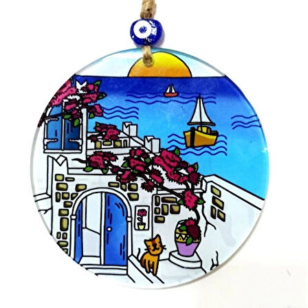 Dodes Kedili Hayal Evi 15 Santimetre Füzyon Cam Duvar Dekoru