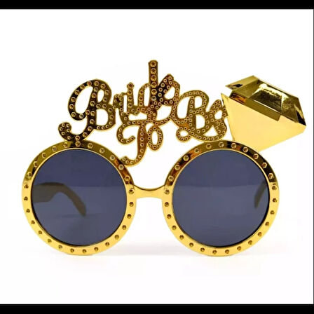 Dodes Altın Renk Bride To Be Yazılı Gelin Gözlüğü