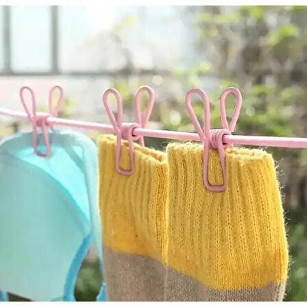 Dodes Taşınabilir Pratik Mandallı Çamaşır İpi