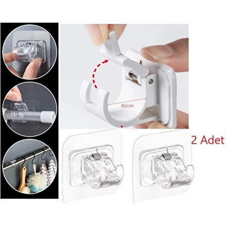 Dodes Yaylı Boru ve Kablo Düzenleyici Halka Kendinden Yapışkanlı 2 li