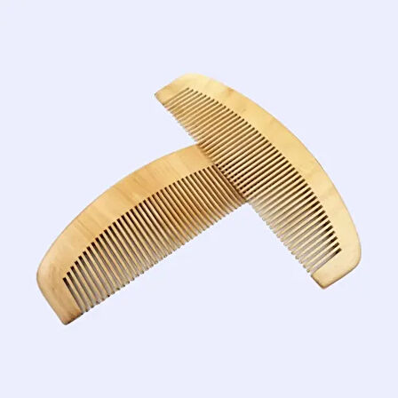 Dodes 12'li Oval Dar Dişli Ahşap Tarak Seti