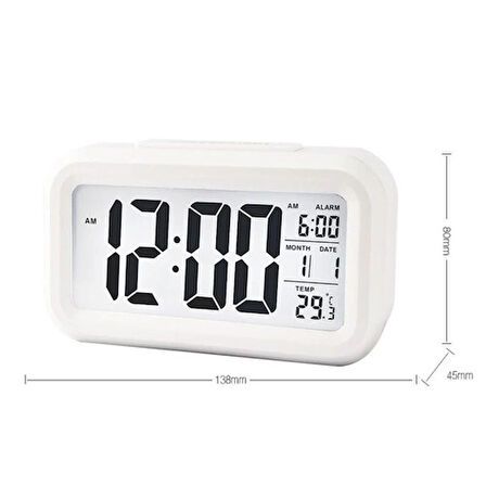 Dodes Dijital Alarmlı Masa Saati