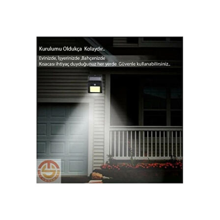 Dodes Hareket Sensörlü Solar 48 Led Bahçe Lambası