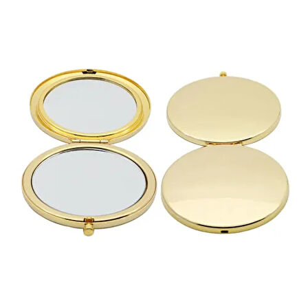 Dodes Promosyon Yuvarlak Cep Aynası Gold Renk