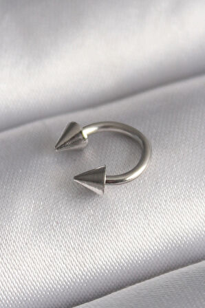 Dodes 316L Çelik Gümüş Renk Halka Çivi Model Kadın Piercing TG27PR1366