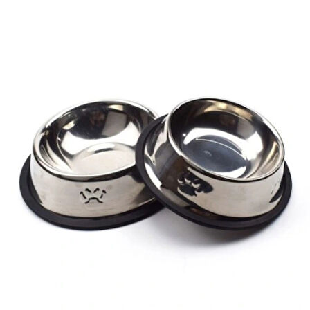 Dodes Paslanmaz Çelik Metal Mama Kabı 18 cm.