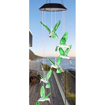 Dodes Solar Led Işıklı Kuşlu Bahçe Dekoru