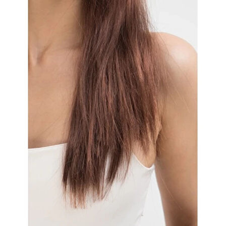 Dodes Kahve Renk Uzun Düz Parti Peruğu - Uzun Kahverengi Peruk