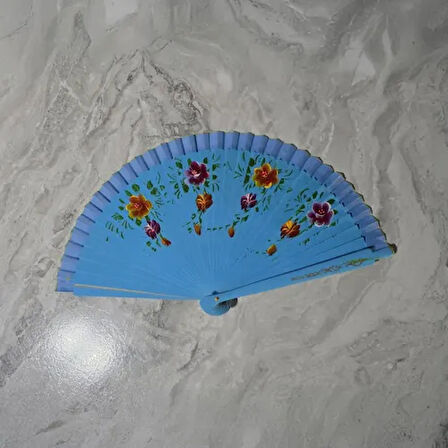 Dodes 12'li Bambu Çift Taraflı Renkli Yelpaze