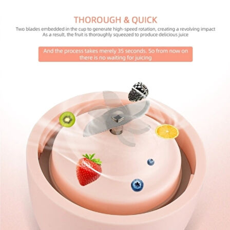 Dodes Taşınabilir Şarj Edilebilir Meyve Sıkacağı