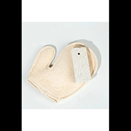 Dodes Banyo Lifi Kesesi Sisal Eldiven Eksfoliye Edici ve Topuk Ponza Taşı