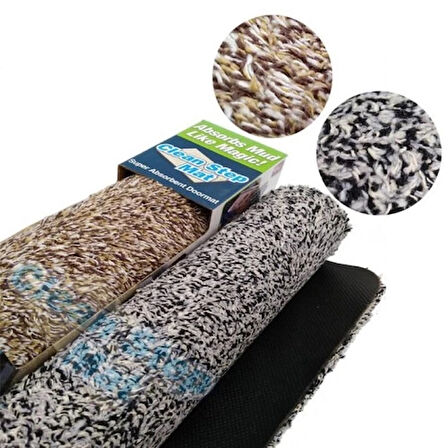 Dodes Clean Step Mat Yıkanabilir Mikrofiber Kir Toz Emici Iç-dış Ortam Paspas