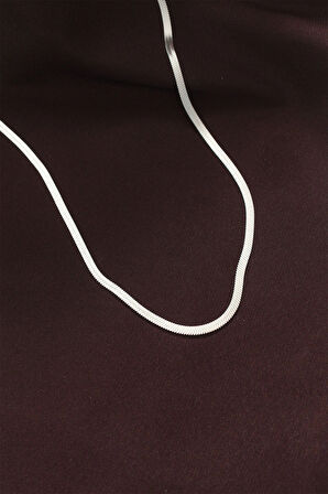 Dodes Dodes 316L Çelik Gümüş Renk 60 cm İtalyan Zincir Kolye TG27BKO6229