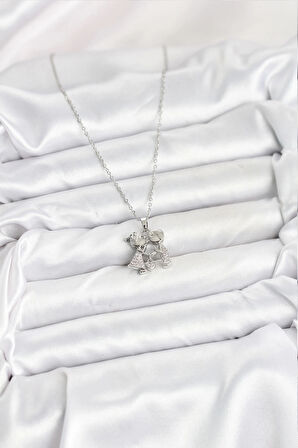 Dodes Dodes 316L Çelik Zincir Gümüş Renk Erkek Kız Model Kadın Kolye TG27BKO10618