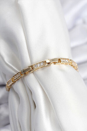 Dodes Pirinç VIP Seri Gold Renk Parçalı Model Kadın Bileklik TG27BB7930