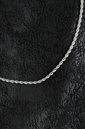 Dodes Dodes 316L Çelik Halat Zincir Model Gümüş Renk Erkek Kolye TG27ERK1387