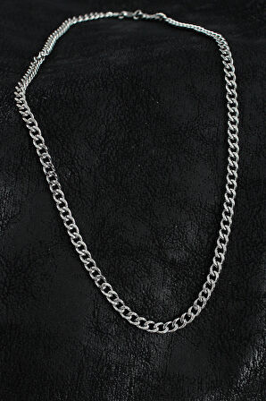 Dodes Dodes 316L Çelik Klasik Zincir Model Gümüş Renk Erkek Kolye TG27ERK1388