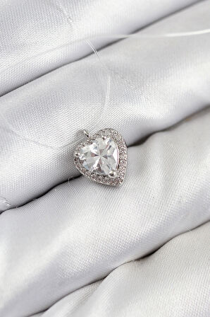 Dodes Dodes Misineli Kalp Model Gümüş Renk Hayalet Kolye TG27BKO10503