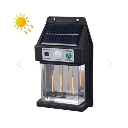 Dodes Güneş Enerjili Hareket Sensörlü Duvar Lambası