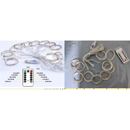 Dodes Peri Perde Led 3*3m 300 Led Gün Işığı