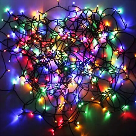 Dodes 10m 100 LED Damla Uçlu RGB Işık (Siyah Kablo)