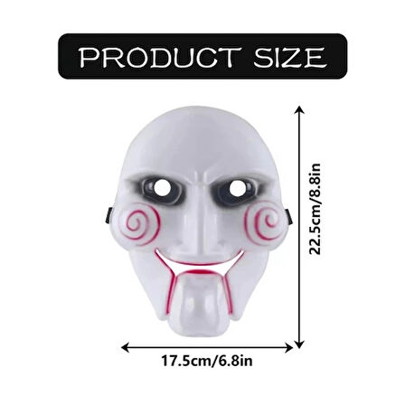 Dodes Testere Maskesi Saw Maskesi 17.5 x 22.5 cm