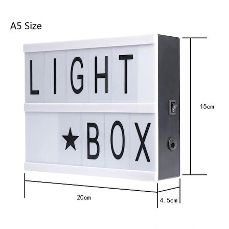 Dodes A5 Led Işıklı Yazı Panosu Lightbox