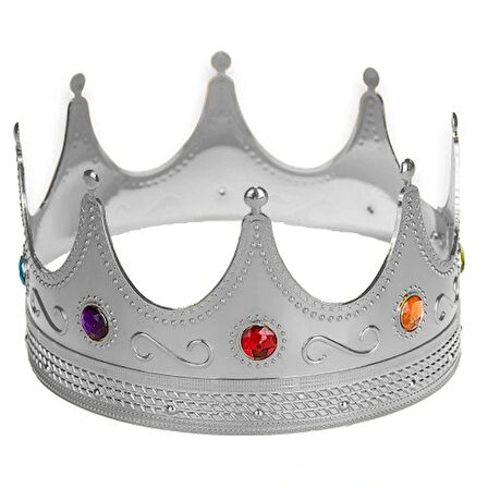 Dodes Gümüş Kral Tacı Yetişkin-Çocuk Uyumlu