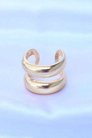 Dodes Pirinç Gold Renk Ayarlanabilir Şerit Yüzük TG27BYK3172