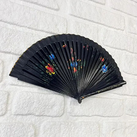 Dodes Bambu Çift Taraflı Siyah Yelpaze 12'li Paket