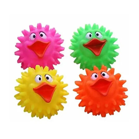 Dodes Ördek Figürlü Dikenli Köpek Oyun Topu